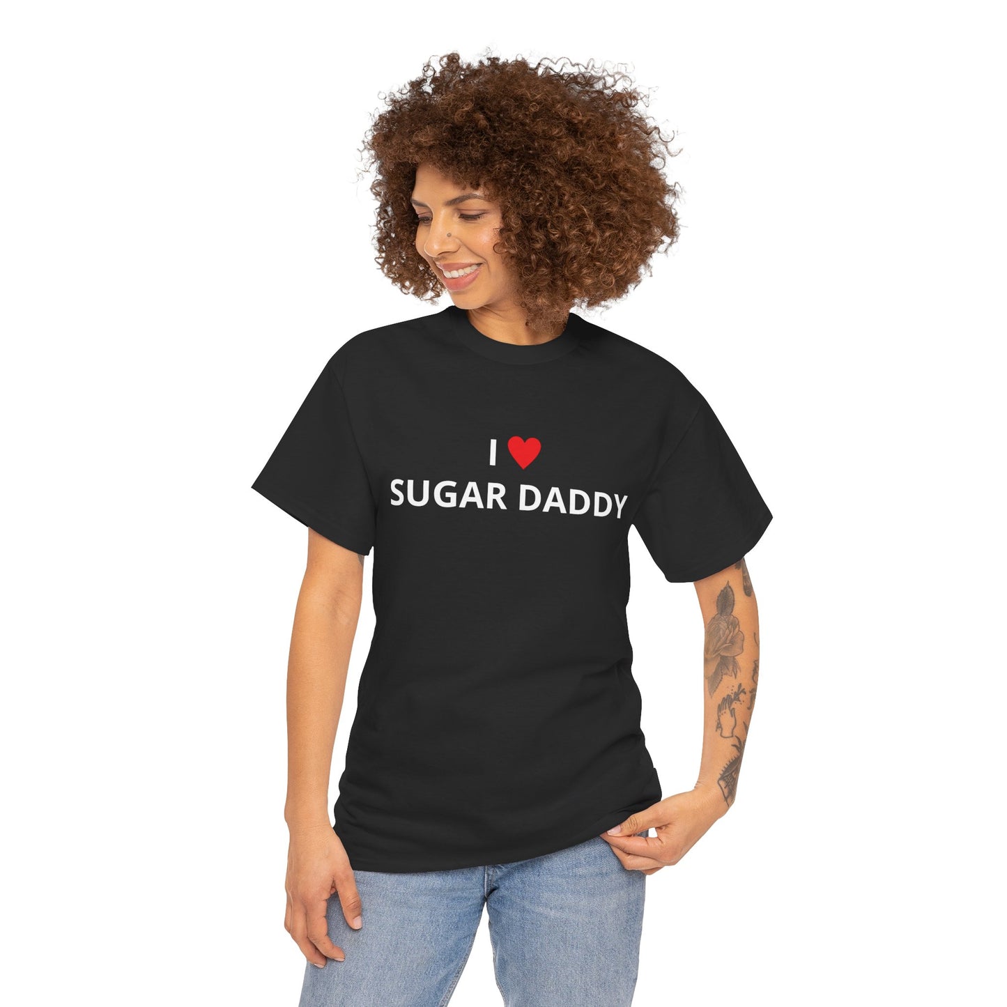 T-shirt Unisexe en Cotton "I LOVE SUGAR DADDY"